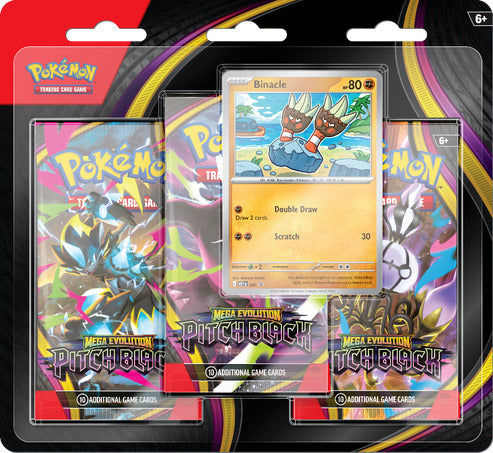 Pokémon TCG: Mega Evolution Pitch Black - 3-Pack Blister